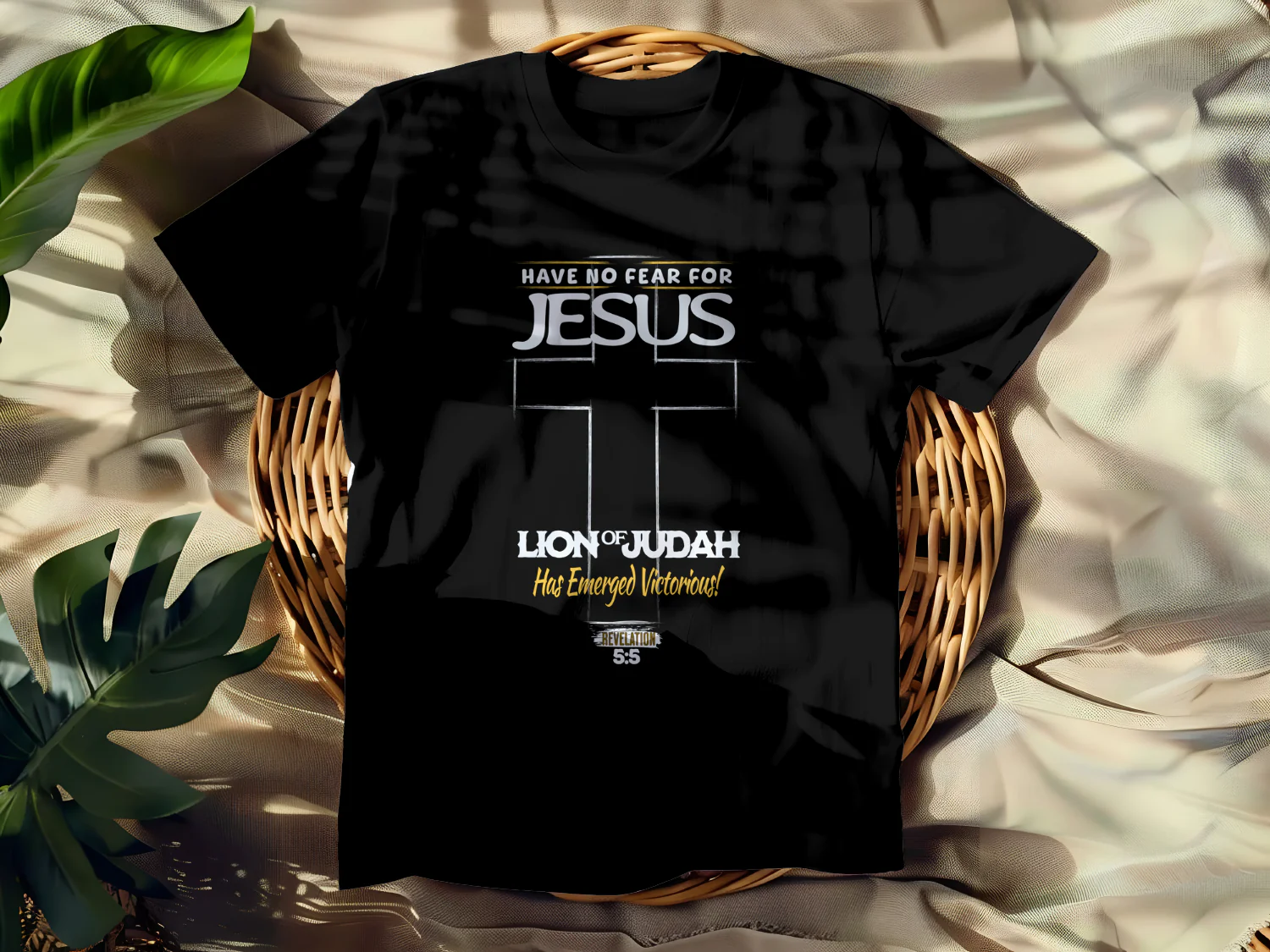 Have No Fear for Jesus Lion of Judah T-Shirt Design Revelation 5:5