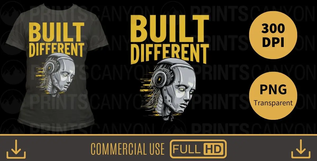 Built Different – Futuristic Cyberpunk AI