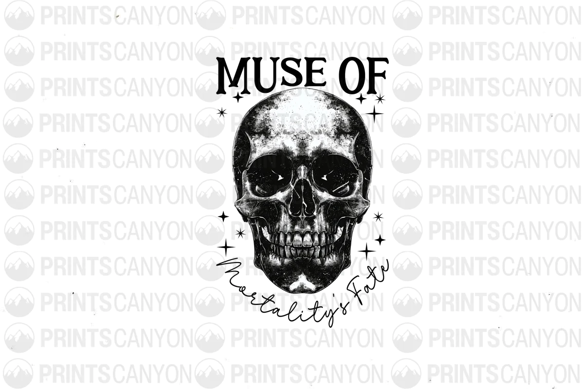 Vintage Skull Graphic for Printable T-Shirt Design 300DPI Retro Aesthetic Black and White Art