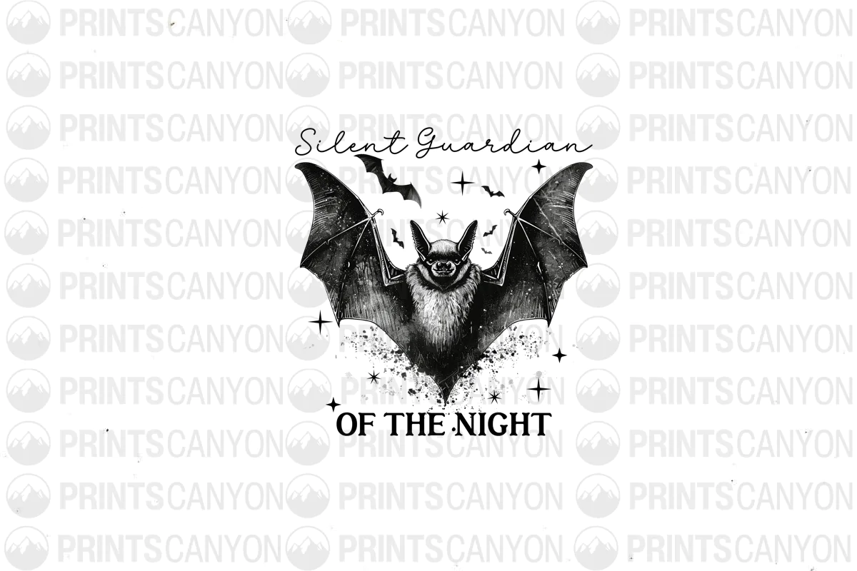 Vintage Bat T-Shirt Design for Halloween Lovers - High Quality 300 DPI Printable Graphic