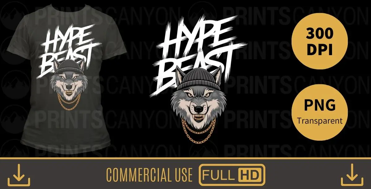 Hype Beast – Streetwear Wolf Aesthetic