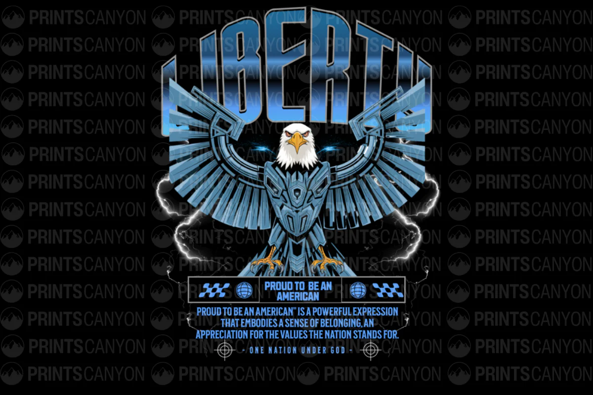 Proud to be an American: Embrace Liberty and Patriotism with Unique Eagle Design