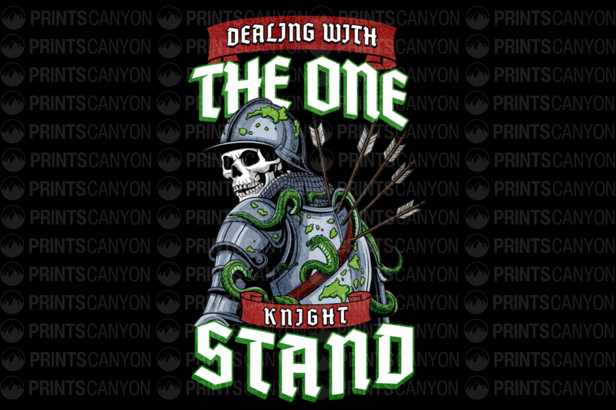 Dealing with the One Knight Stand Skull Graphic Tee