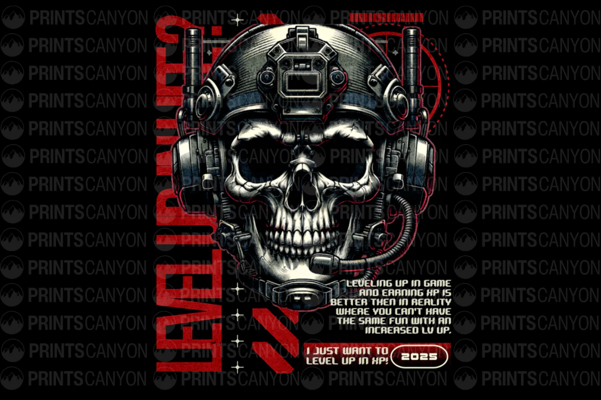 Level Up HP: Embrace the Game with a Grinning Skull Design for Gamers in 2025!
