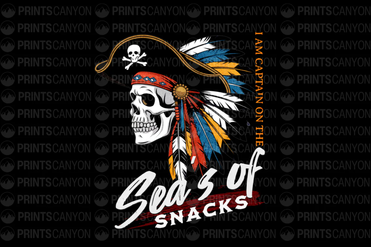 Captain of the Sea's of Snacks Pirate Apparel