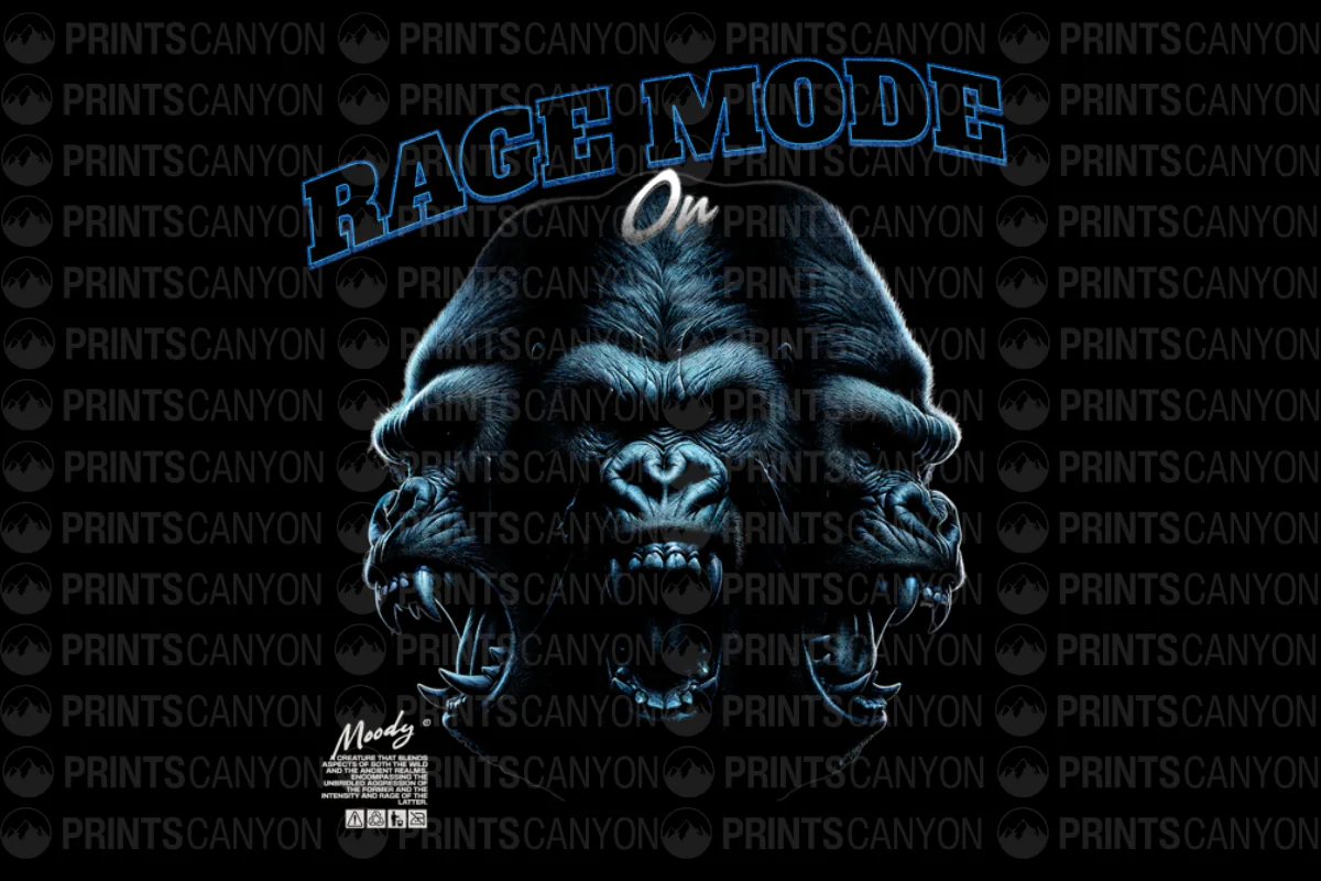 Rage Mode On Gorilla Graphic Tee for Wild Spirit Enthusiasts