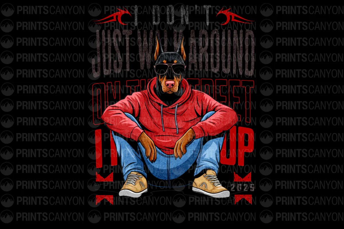 Cool Doberman Graphic Tee for Dog Lovers and Streetwear Enthusiasts