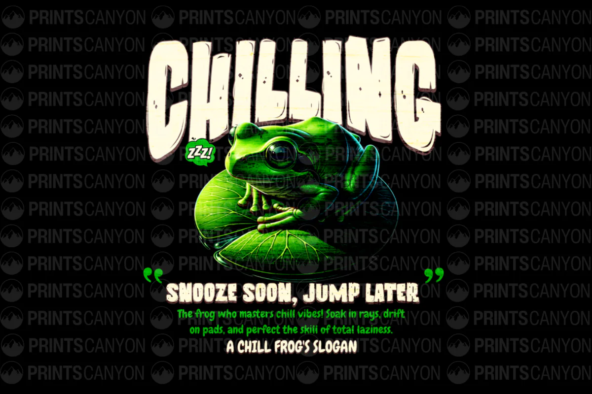 Chilling Frog T-Shirt - Snooze Soon, Jump Later - Perfect for Relaxation and Lazy Days