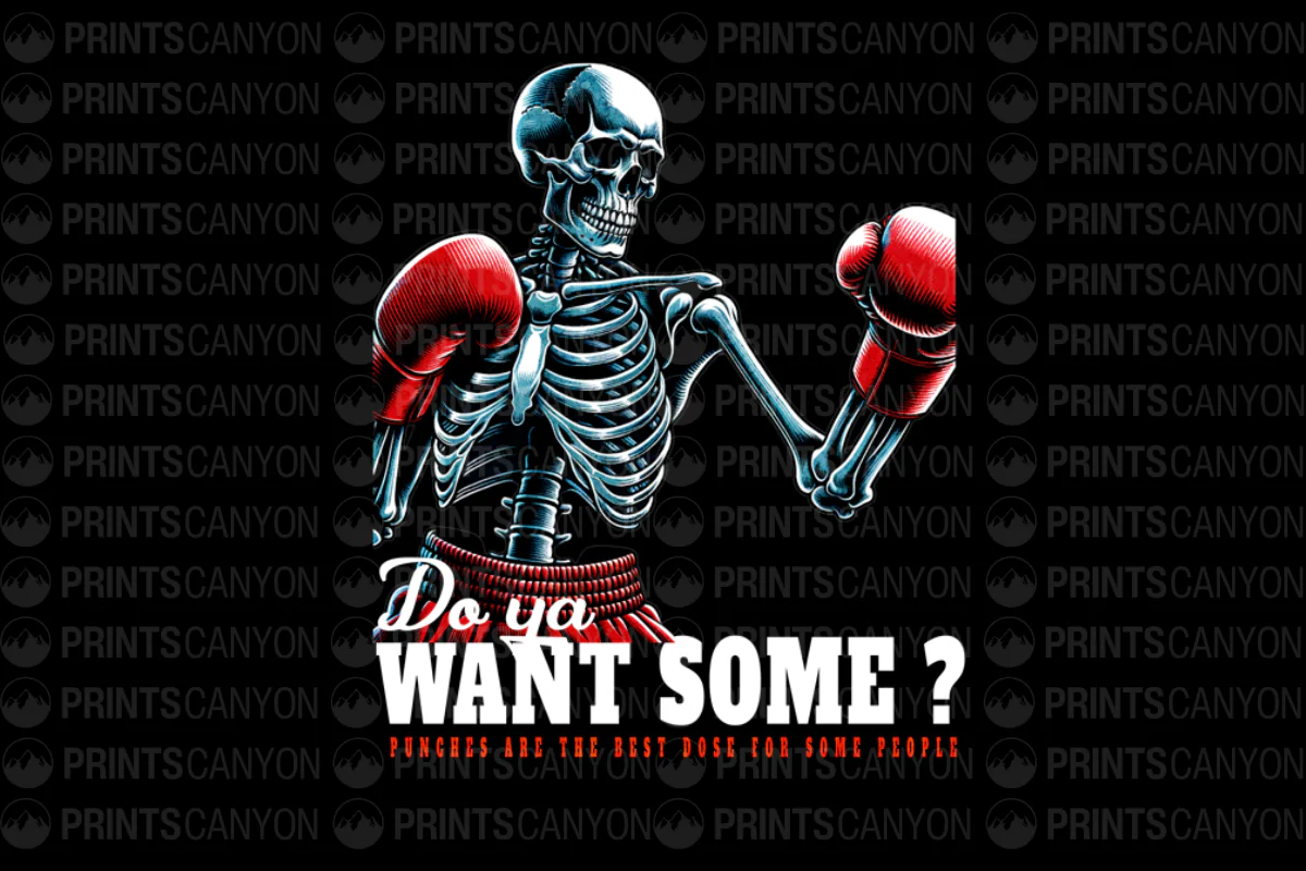 Boxing Skeleton Vintage Graphic Tee for Fighters and Fun Lovers