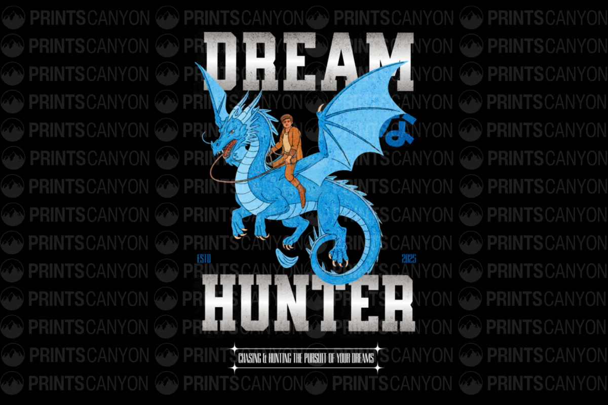 Dream Hunter: Chasing and Hunting the Pursuit of Your Dreams T-shirt Design