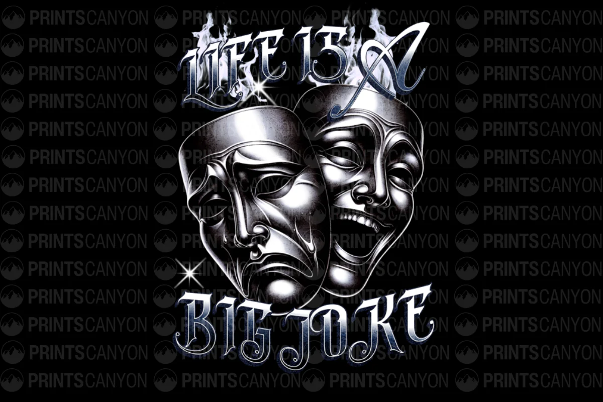 Life is a Big Joke Graphic Tee for Comedy Lovers