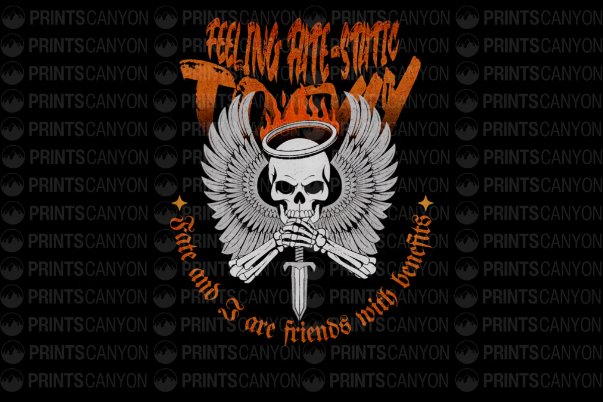 Feeling Anti-Static: Fate and I Are Friends With Benefits T-Shirt Design