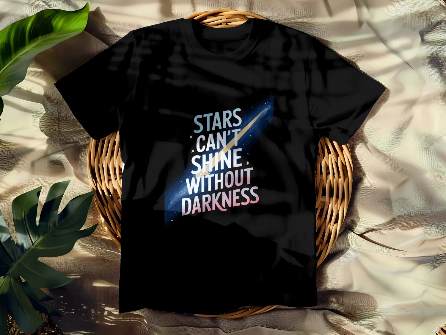 Stars Can't Shine Without Darkness T-Shirt Design