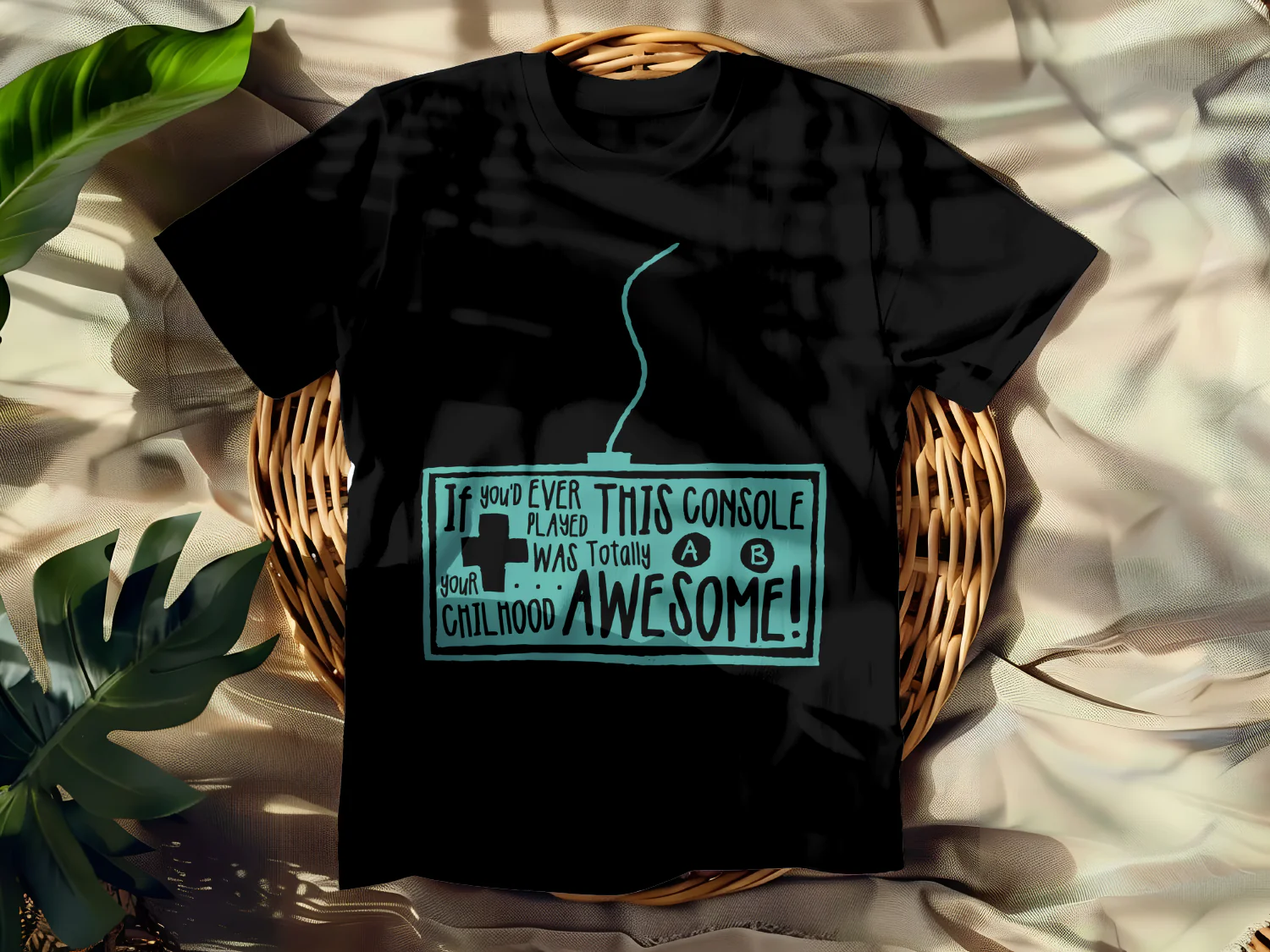 Retro Gaming Console T-Shirt Design for Nostalgic Gamers