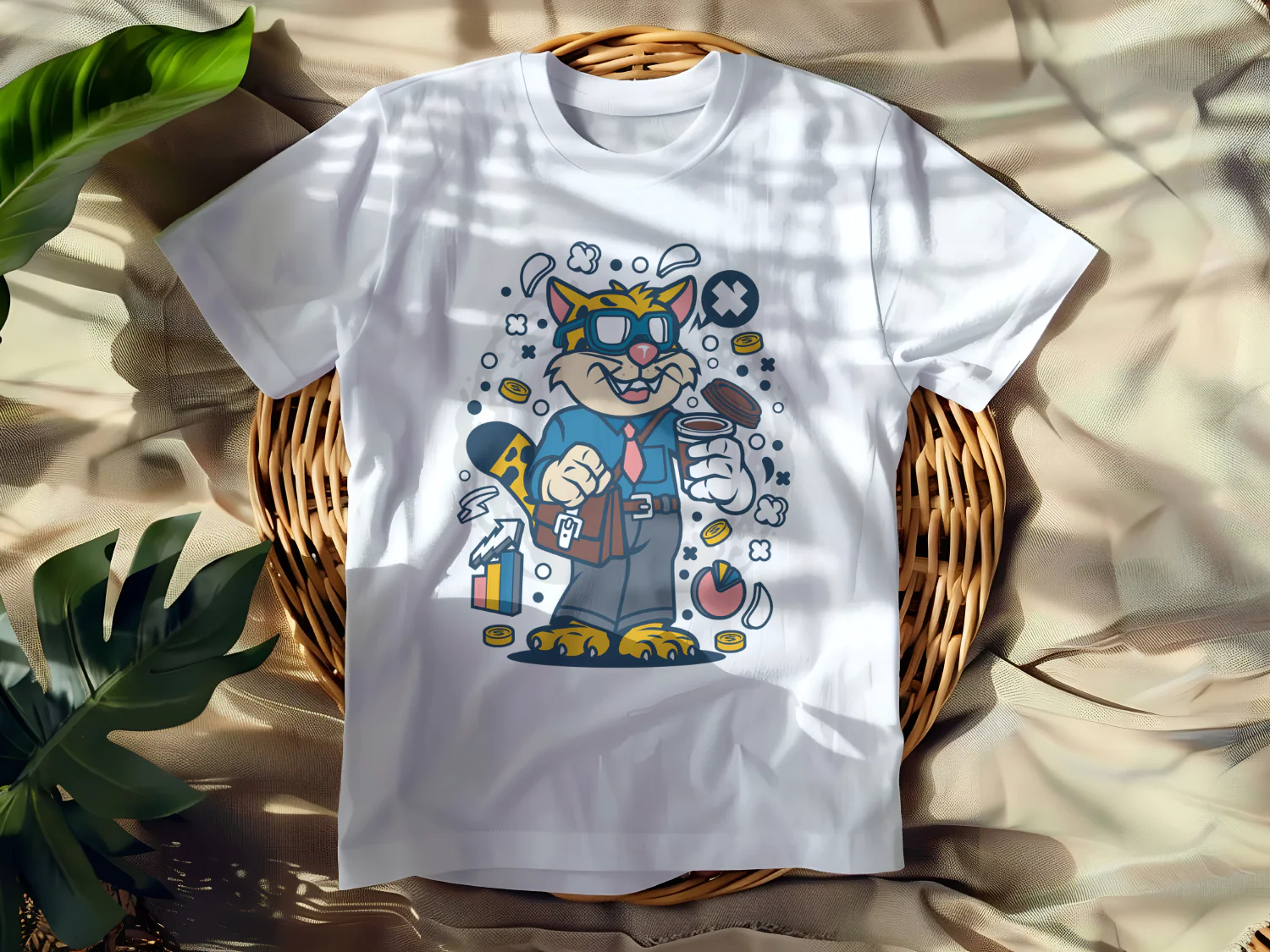 Cool Business Cat T-Shirt Design for Entrepreneurs and Creatives