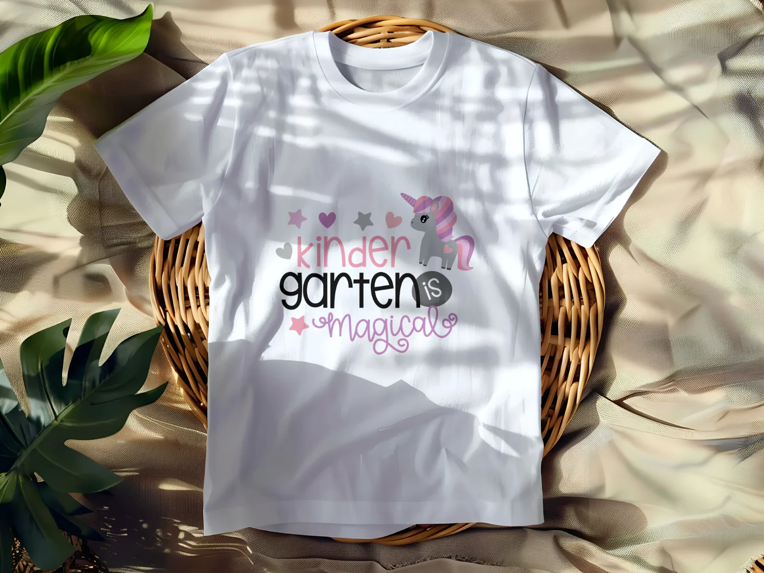 Kinder is Magical Unicorn T-Shirt Design Printable File