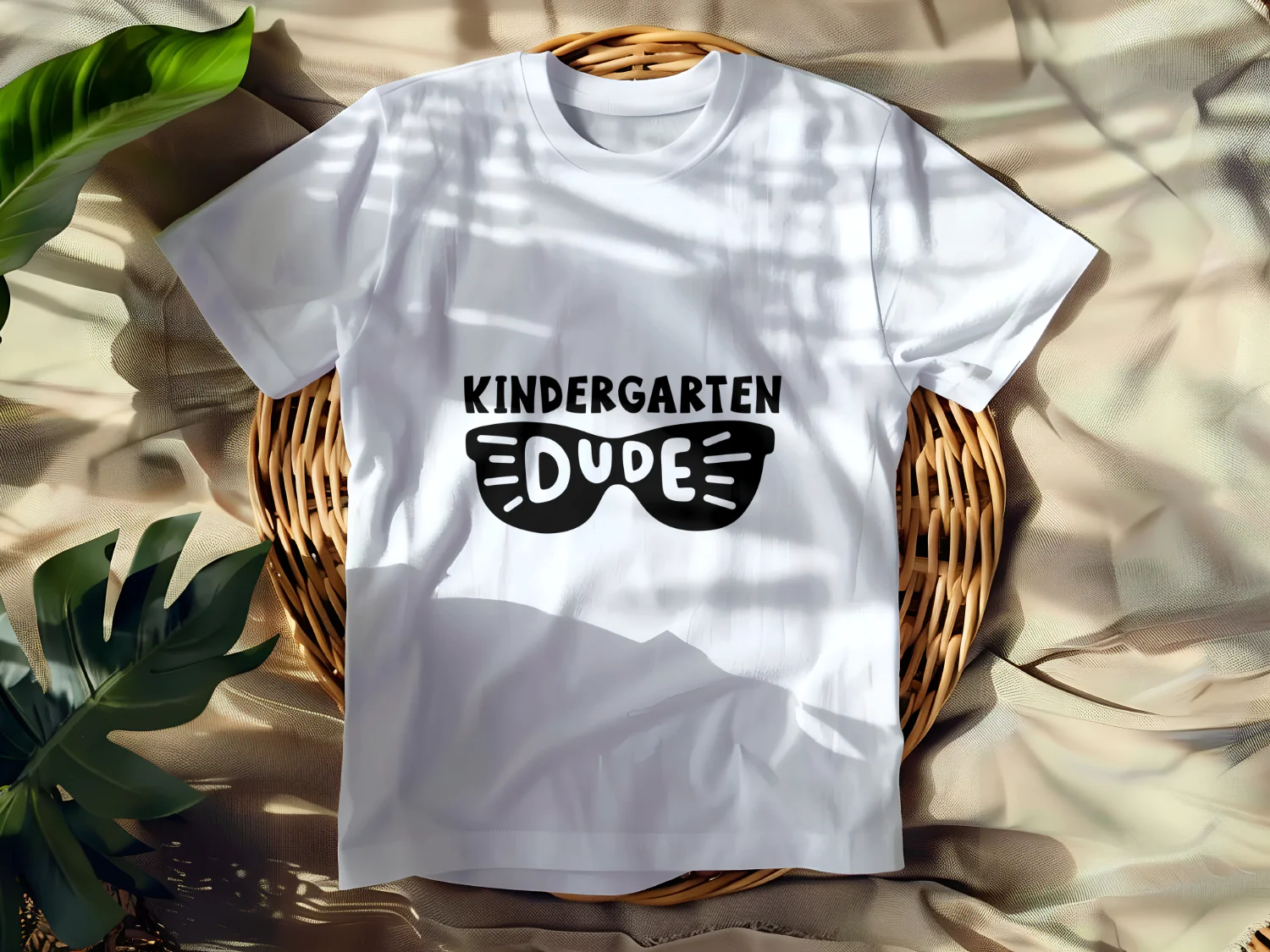 Kindergarten Dude Sunglasses T-Shirt Design for Kids