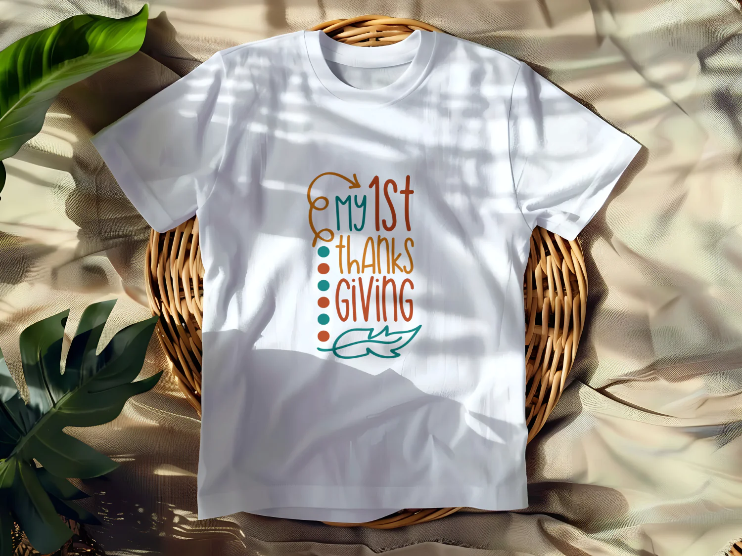 My 1st Thanksgiving T-Shirt Design for Babies and Toddlers