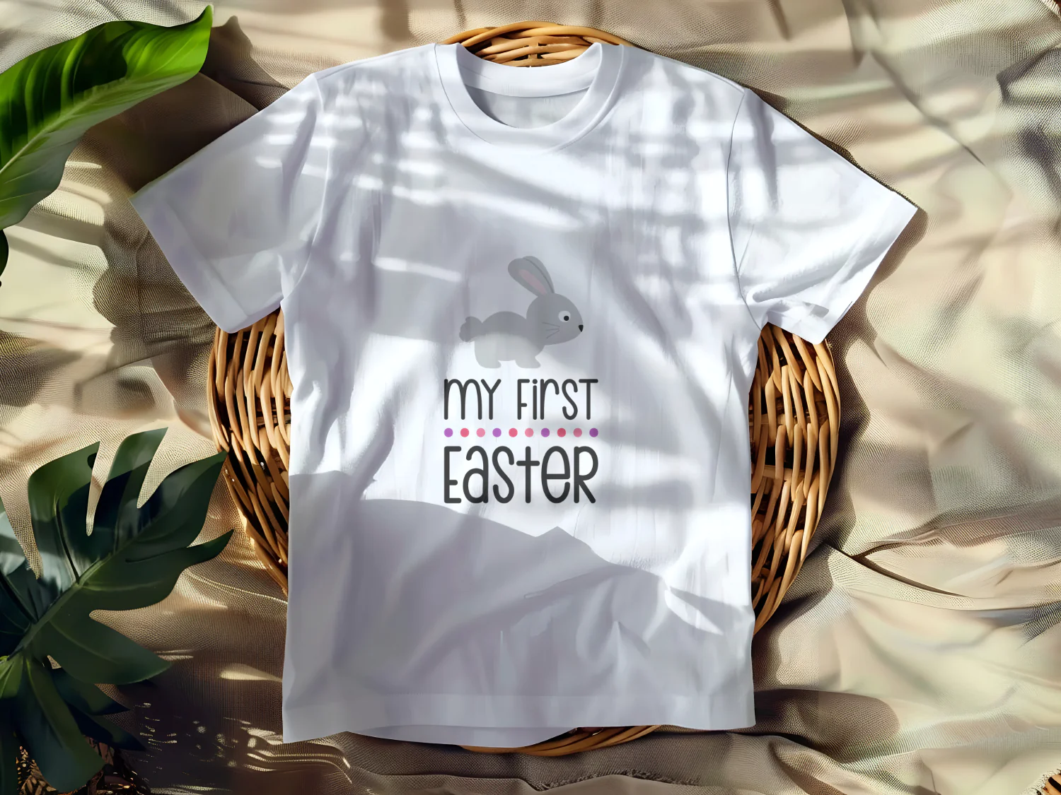 My First Easter Cute Bunny T-Shirt Design for Kids
