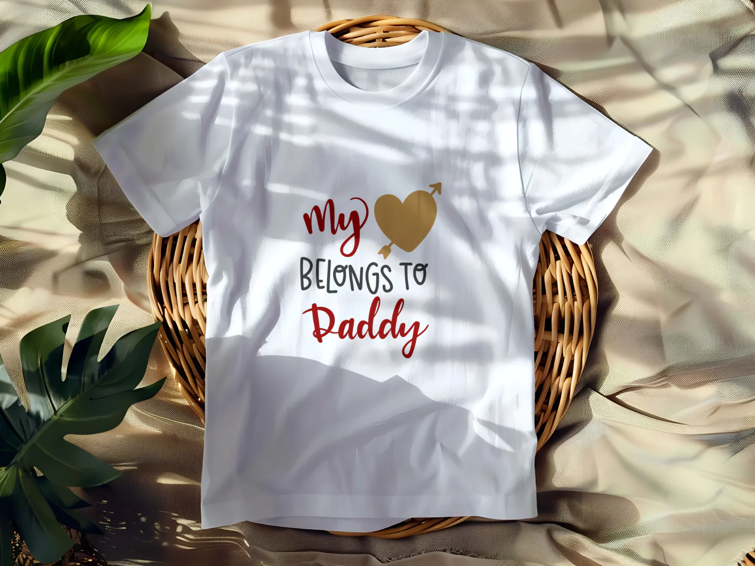 My Heart Belongs to Daddy T-Shirt Design(1744473455)