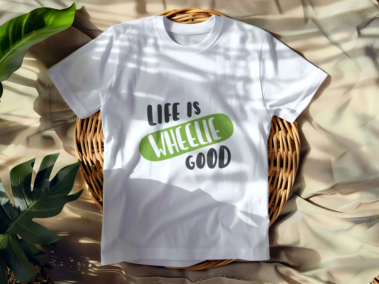 Life is Wheelie Good T-Shirt Design