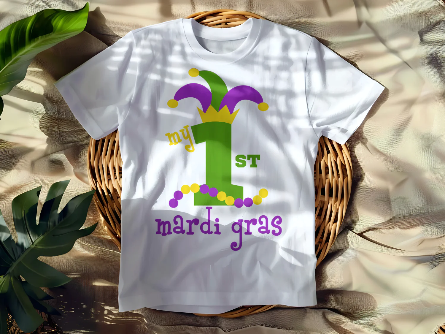 My 1st Mardi Gras T-Shirt Design for Kids Fun Celebration