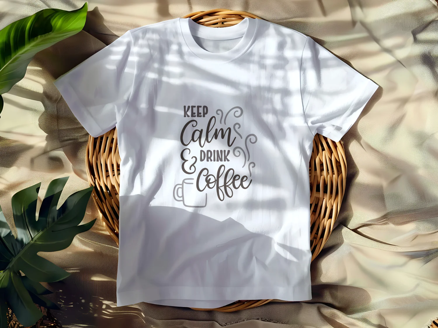 Keep Calm and Drink Coffee T-Shirt Design