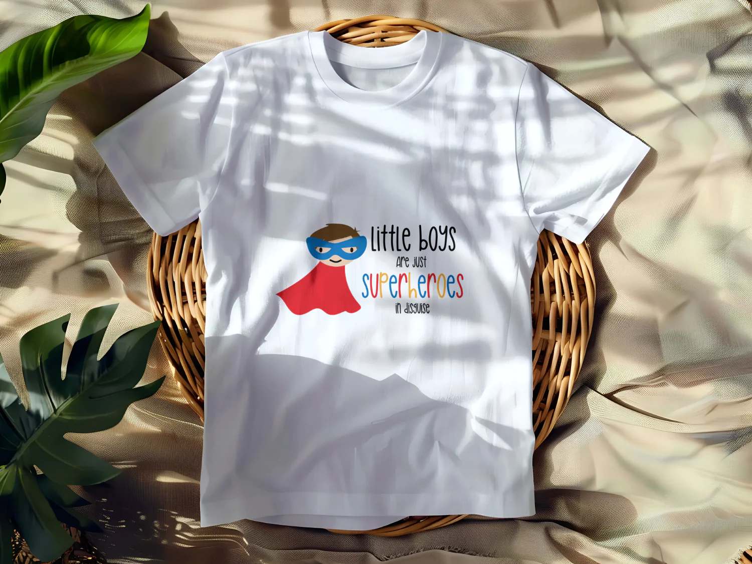 Little Boys Are Just Superheroes in Disguise T-Shirt Design