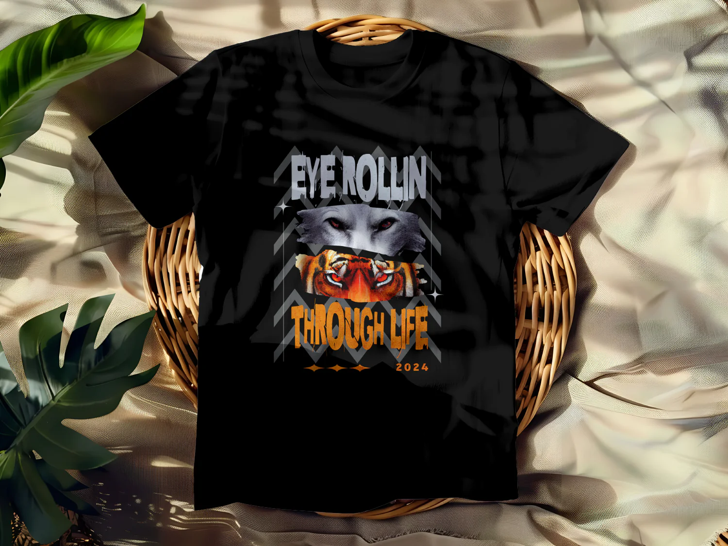 Eye of the Wolf and Tiger Through Life 2024 T-Shirt Design