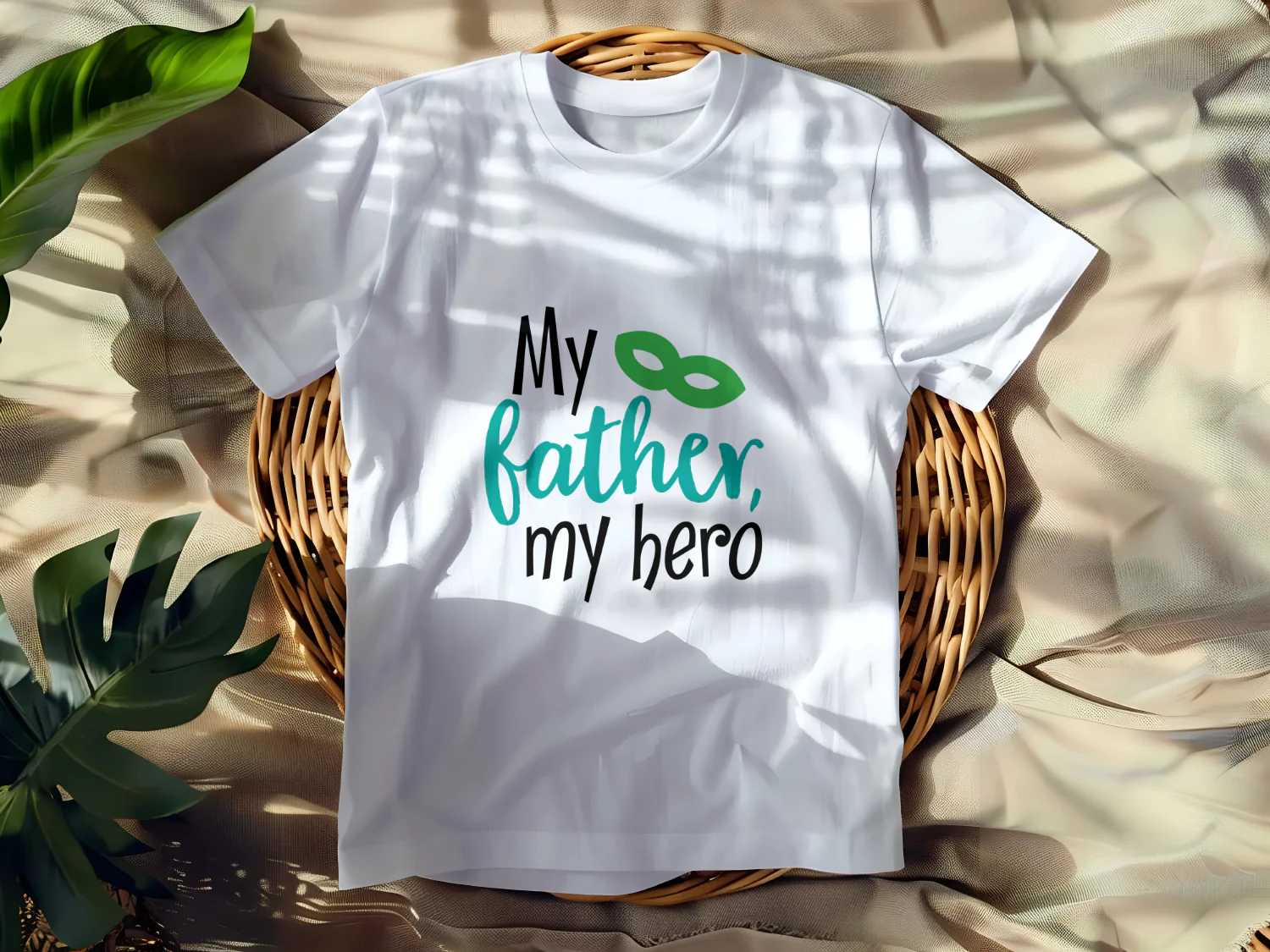 My Father, My Hero T-Shirt Design for Fathers Day or Birthday Gift