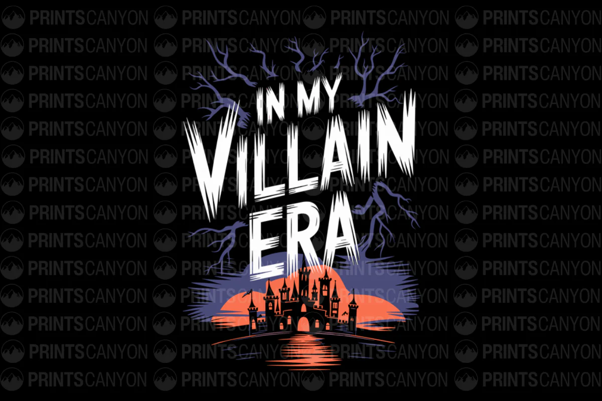 In My Villain Era T-Shirt Design for Spooky Season and Halloween Fun