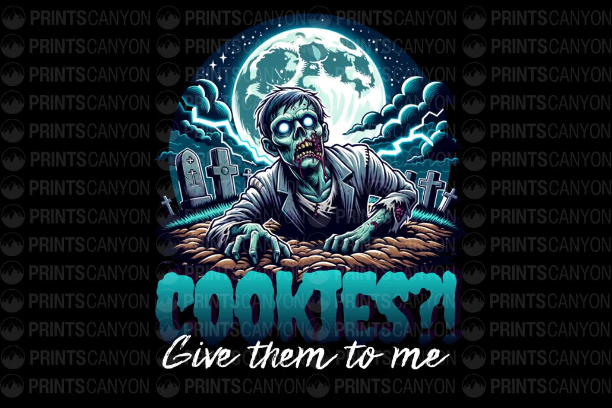 Zombie Cookies T-Shirt Design for Halloween Lovers
