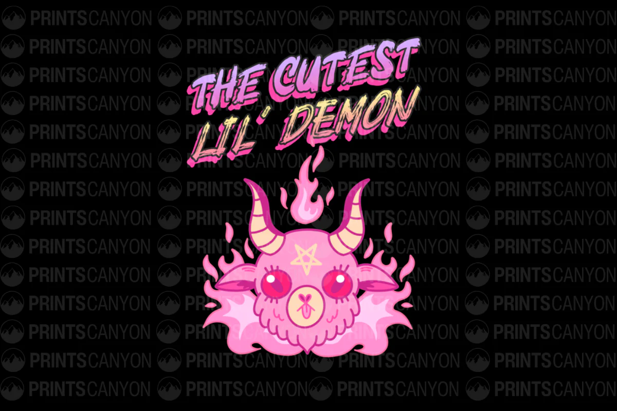 Cute Lil' Demon T-Shirt Design for Fun and Quirky Style