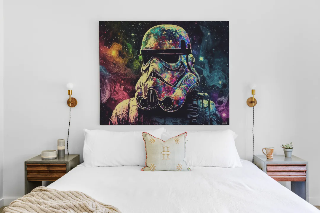 Galactic Stormtrooper Colorful Printable Wall Art for Home Decor