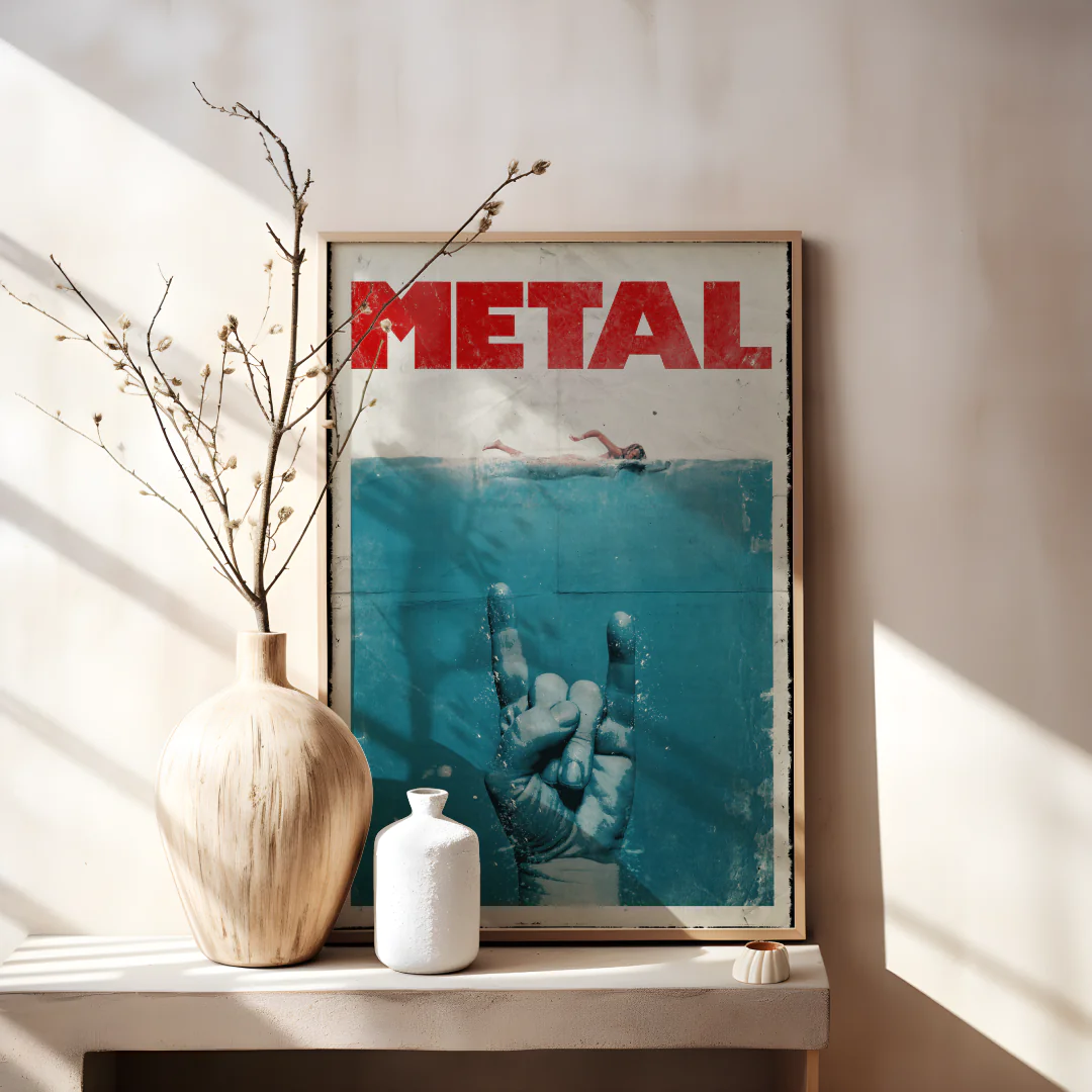 Metal Vibes Printable Wall Art for Unique Home Decor