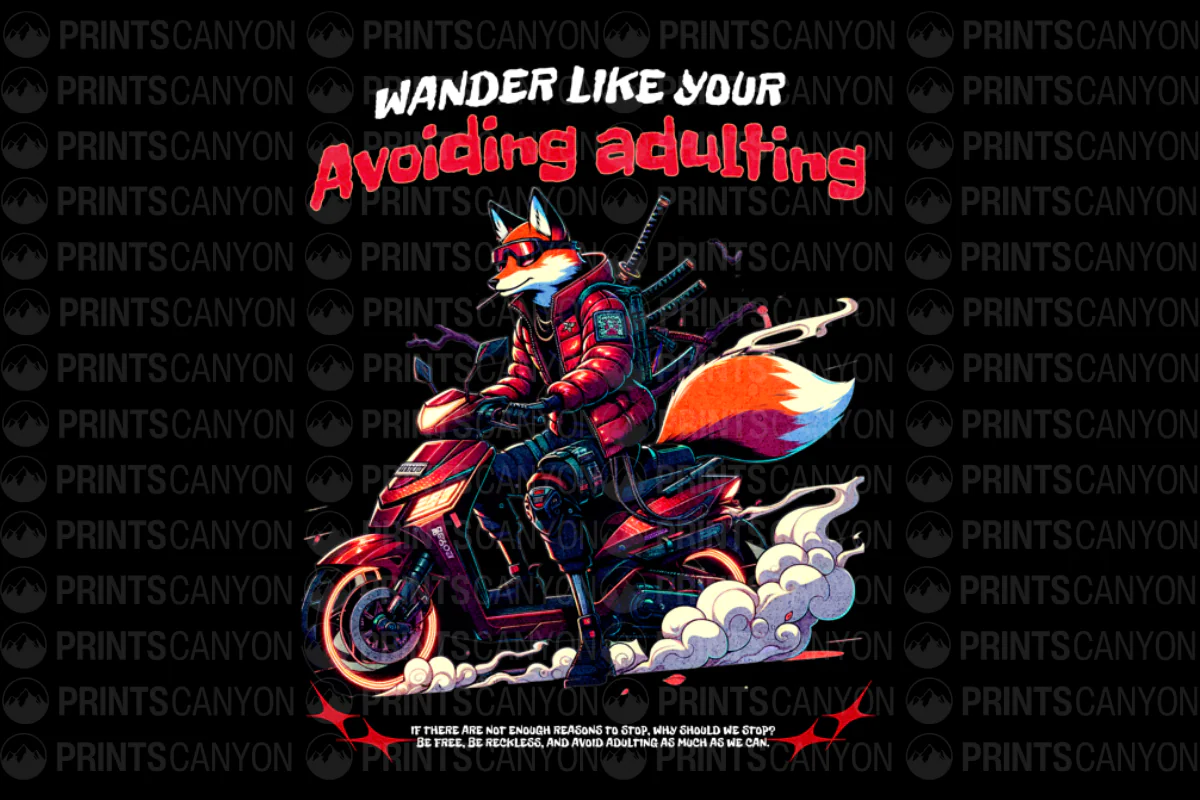 Wander Like You’re Avoiding Adulting T-Shirt Design
