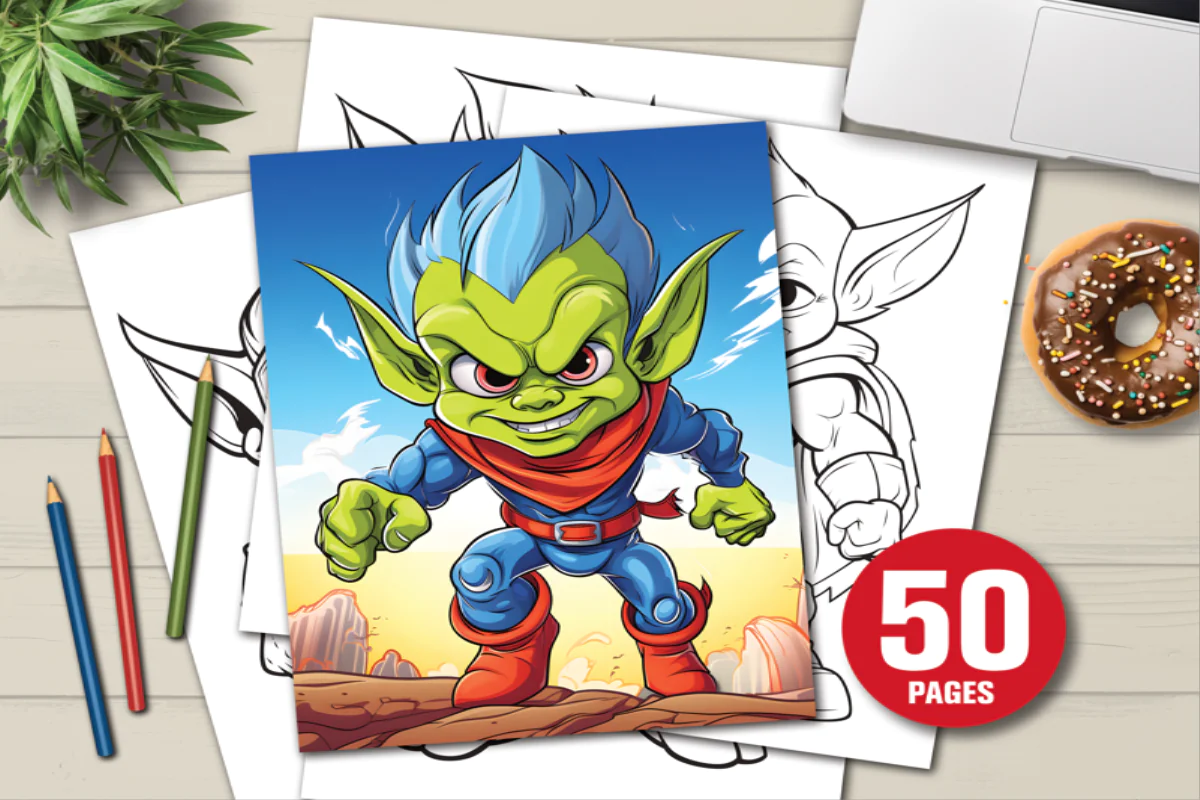 Goblins Fantasy Coloring Book for Kids Featuring 50 Engaging Pages of Adventure and Imagination