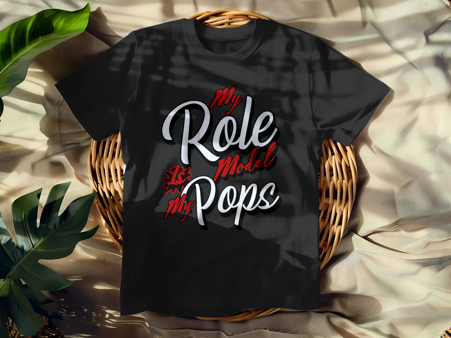 My Role Model Is My Pops T-Shirt Design