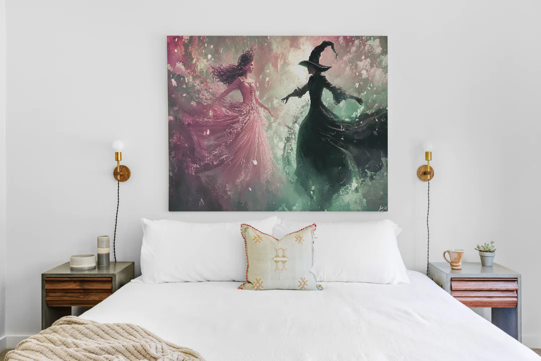 Glinda and Elphaba Light and Dark - Printable Wall Art for Unique Home Decor