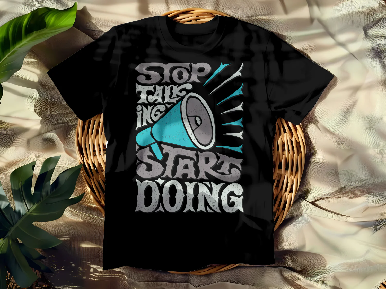 Stop Talking Start Doing Motivational Art Print