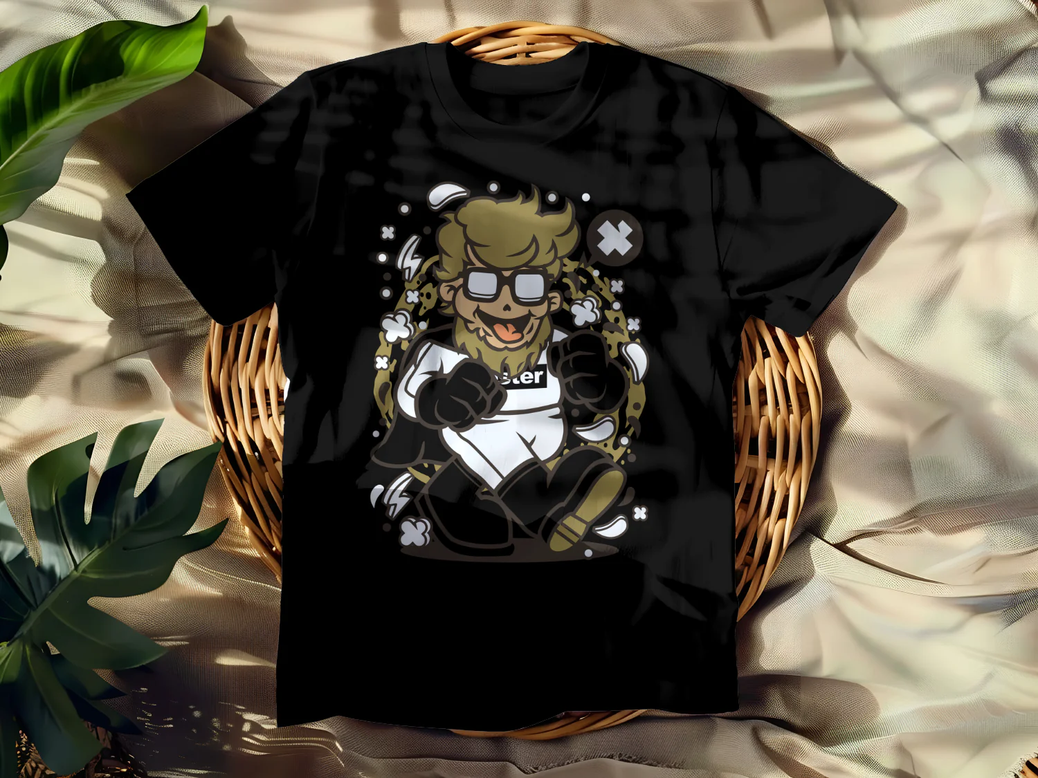Dynamic Cartoon Character Design for Fun Apparel and Merchandise