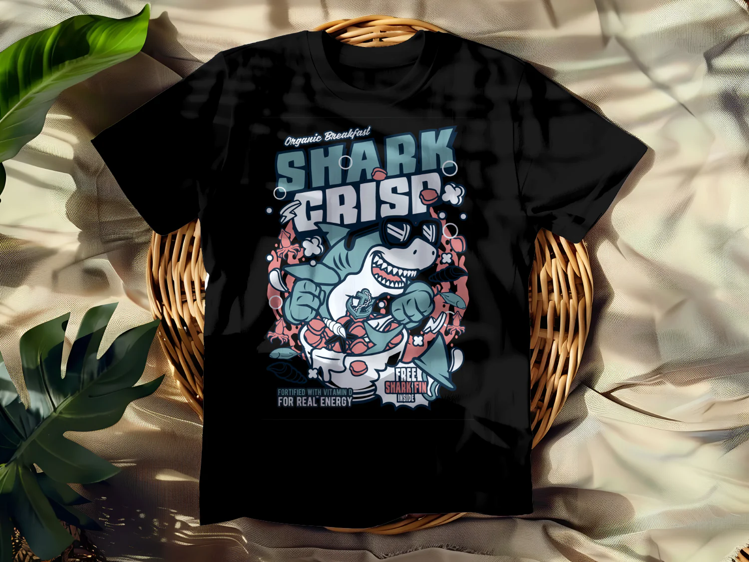 Organic Shark Crisp Breakfast Cereal for Real Energy with Free Shark Fin Inside