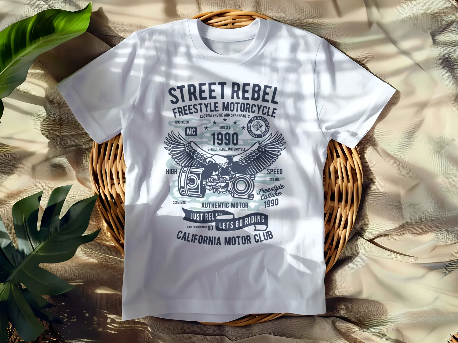 Street Rebel Freestyle Motorcycle Club Vintage 1990 Graphic Tee
