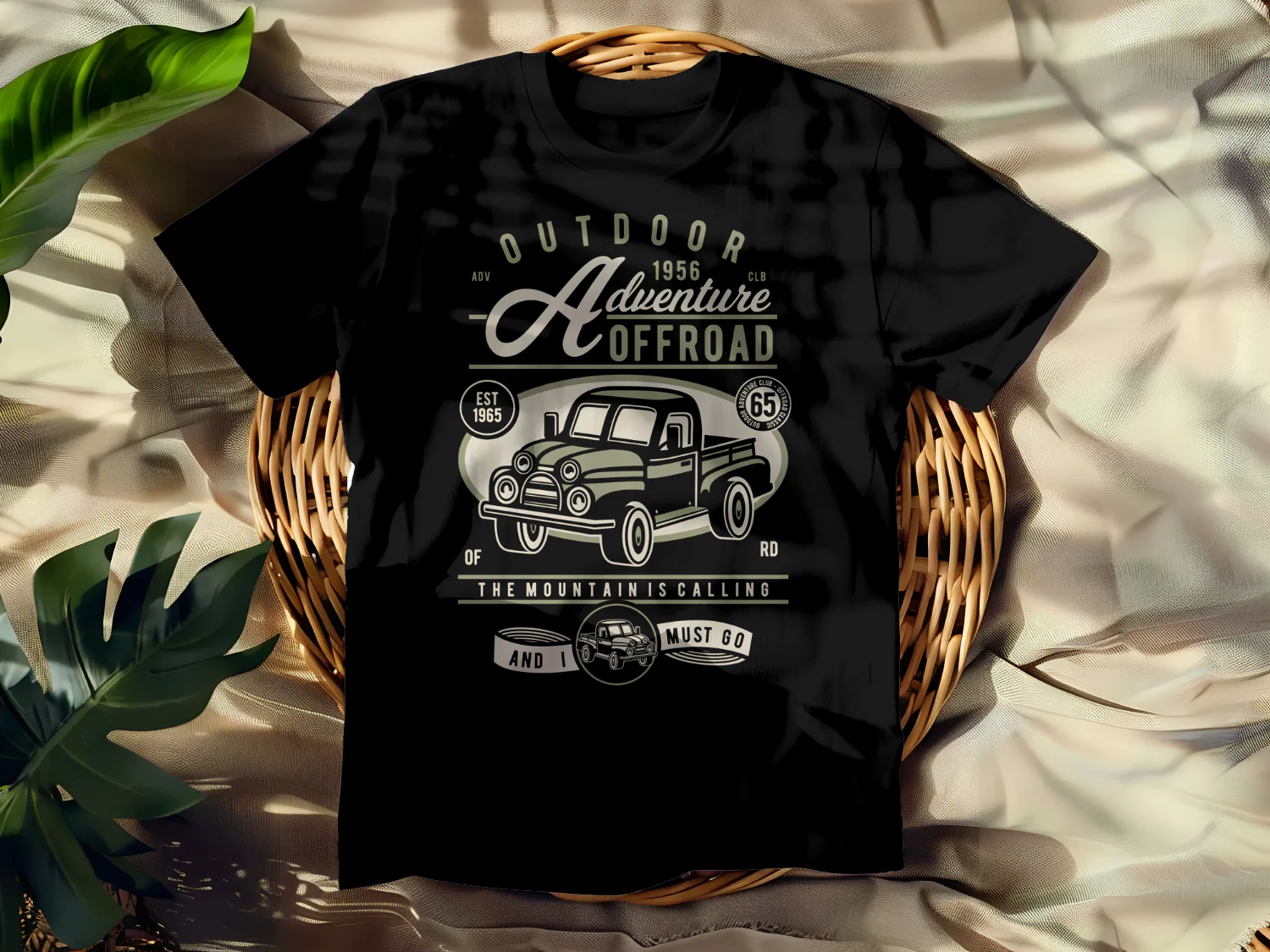 Vintage Adventure Offroad Truck Graphic for Outdoor Enthusiasts