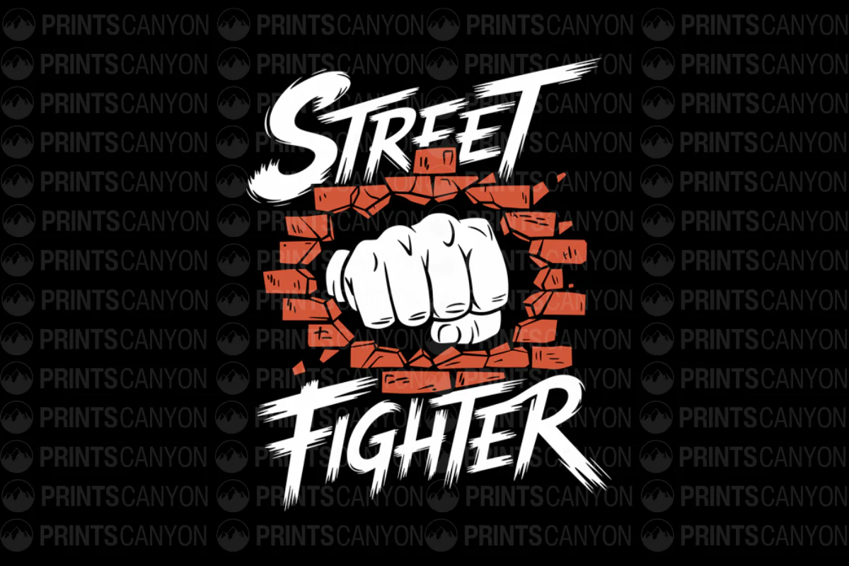Street Fighter Punch Through Wall Graphic Tee