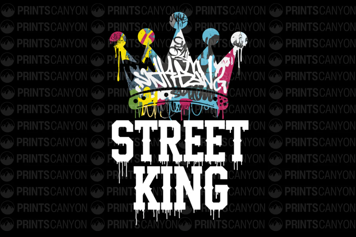 Urban Graffiti Crown Design - Street King Apparel and Accessories