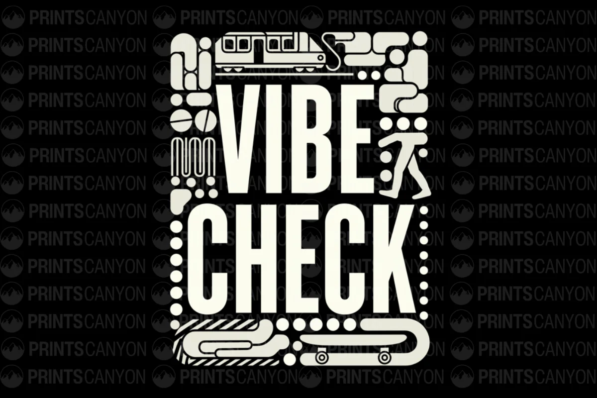 Vibe Check Urban Art Print for Modern Spaces