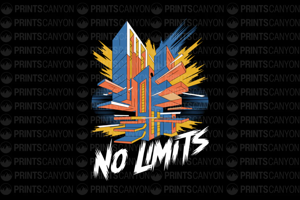 Dynamic Urban Art: No Limits Graphic Design for Bold and Creative Expression