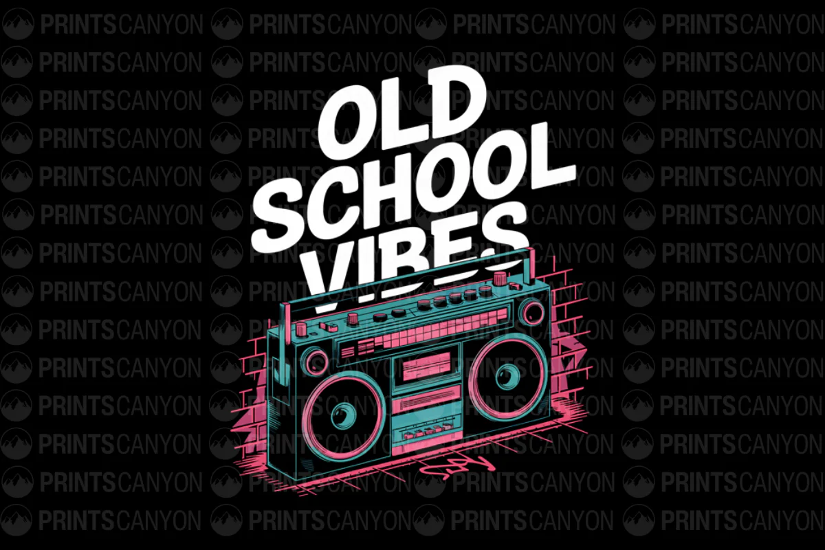 Retro Boombox Design for Old School Vibes Enthusiasts
