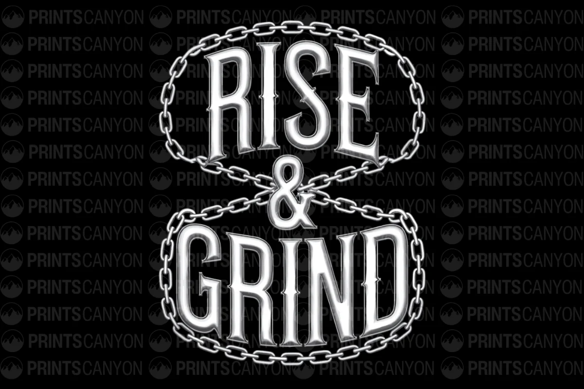 Rise and Grind Motivational Decor for Gym and Home Fitness Enthusiasts